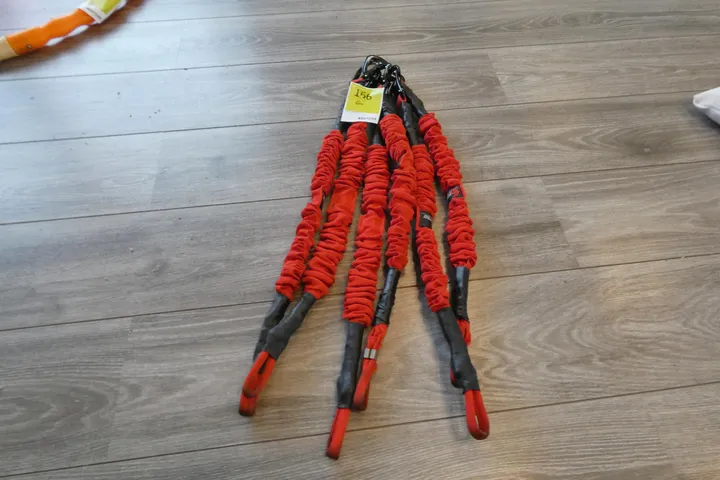 6x 4D Pro Expander-Bänder (ReAction Trainer), rot/schwarz